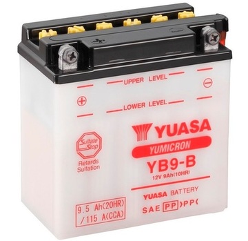 AKUMULATOR 9AH/115 12V L+ / YUASA MOTOCYKLE