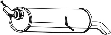 Bosal 190-097 Tłumik końcowy