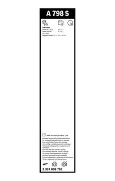 Bosch 3 397 009 798 Pióro wycieraczki