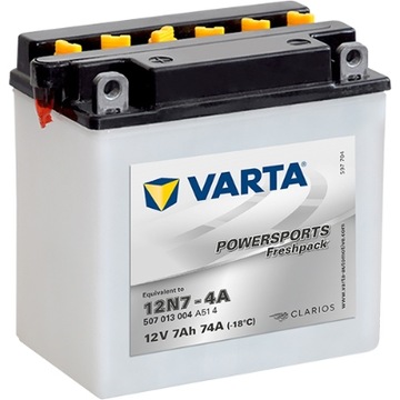 Akumulator motocyklowy Varta 12N7-4A 12V 7AH 74A