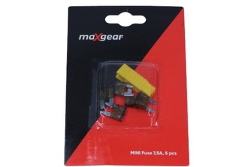 BEZPIECZNIK PŁYTKOWY MINI 7,5A KPL 5SZT MAXGEAR
