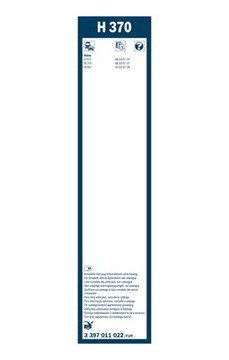PIORO WYC.BOSCH TWIN 370MM TYL H370 Bosch 3 397 011 022 Pióro wycieraczki