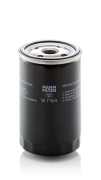 Mann-Filter W 719/4 filtr oleju przykręcany pasuje do: