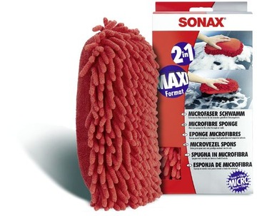 SONAX БОЛЬШАЯ ГУБКА ДЛЯ МОЙКИ АВТОМОБИЛЯ ИЗ МИКРОФИБРЫ