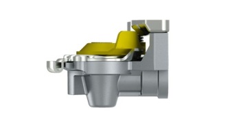 Пневматический разъем m22 желтый WABCO 4522002120