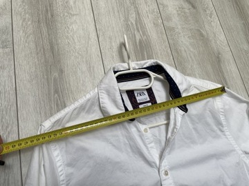 Koszula biała męska Zara z długimi rękawami rozmiar M nowa