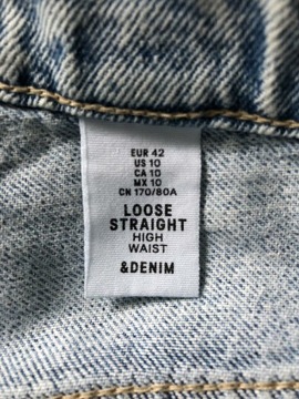 Spodnie damskie jeansowe H&M XL/42 Loose Straight