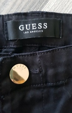 Guess spodnie czarne złote dżety 42 