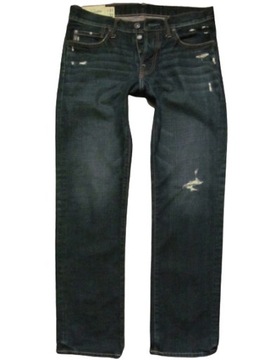 Abercrombie Fitch 31/32 jeansy slim straight