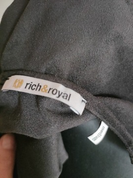 Rich&Royal 38 M L frędzle narzutka kamizelka 