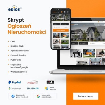 Skrypt Nieruchomości + APP + ENG/DE/UA -jak otodom