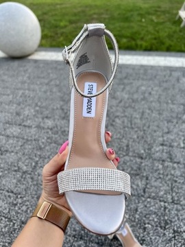 Sandały szpilki Steve Madden Crystal cyrkonie 36