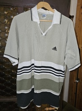 Polo zielone Adidas w rozmiarze XL