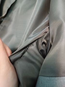 Kompletny siwy garnitur męski kamizelka spodnie 