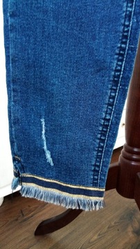Spodnie jeansy rurki uciążliwe janina denim 44