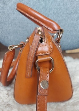 Zara Woman torebka brązowa crossbody skórzana