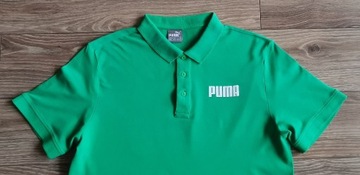 KOSZULKA POLO PUMA 3 guziki BAWEŁNA ELASTAN M