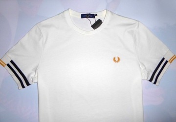 Koszulka FRED PERRY ABSTRACT CUFF T-Shirt M L