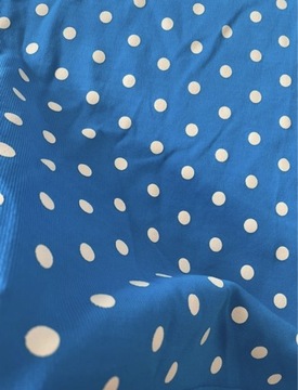 Sukienka niebieska w kropeczki Zara