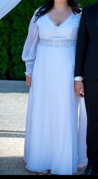 Suknia ślubna w stylu boho Plus Size 