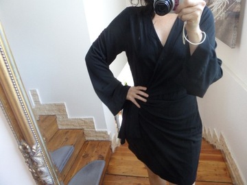 Reserved czarna sukienka 38 M mini