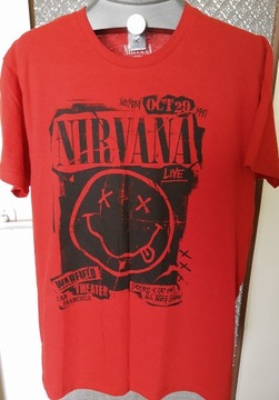 Koszulka T-Shirt Nadruk NIRVANA, Rozmiar L