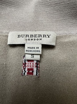 Beżowa bluzka top Burberry oryginalna 36 S