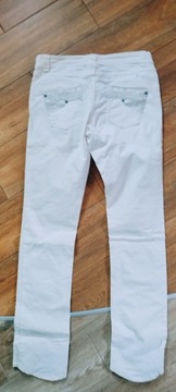 Super spodnie na lato białe skinny next 12L