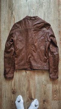 NaF NaF kurtka skóra skórzana ramoneska Boho biker jacket leather 34 36