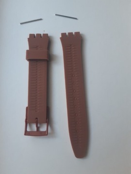 Brązowy pasek zamiennik do zegarka Swatch 17 mm