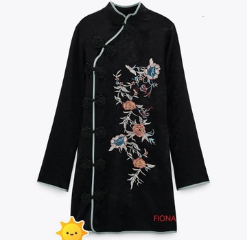 NOWE KIMONO MINI SUKIENKA HAFT ZARA M 36 38 