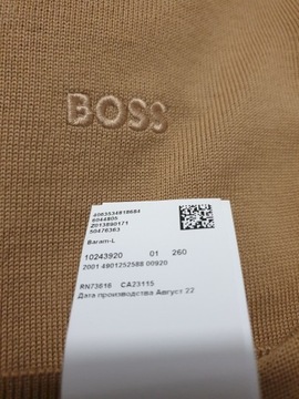 Hugo Boss sweter wełna jagnięca nowy