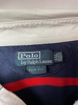 Longsleeve Polo Ralph Lauren XXL w paski granatowy