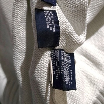 Sweter męski Tommy Hilfiger 100% bawełna biały XXL