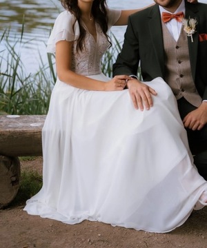 Suknia ślubna w stylu rustykalnym