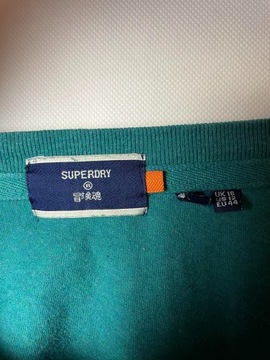 Gładki T-shirt Superdry XL zielony