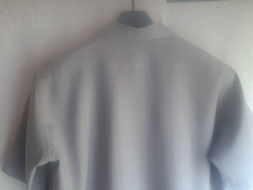 Jasnoszara koszula Hugo Boss, 80% bawełna, r. 40/M