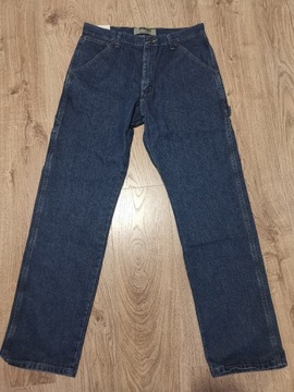 Spodnie męskie jeans bojówki szerokie Wrangler 33