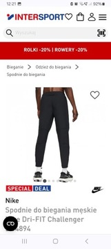 Nike dry fit spodnie męskie 