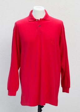 Vintage! Burberry czerwone polo XL long sleeve