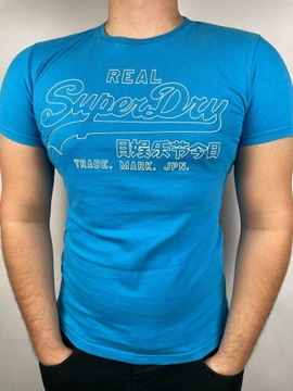 T-shirt SuperDry M niebieski