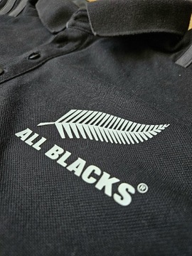 Adidas Koszulka polo bawełna All Blacks XXL czarna