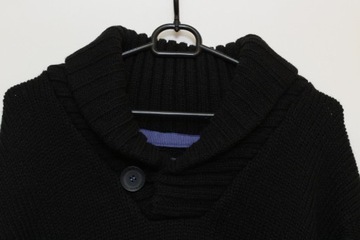 Top Secret Sweter czarny męski office casual  XL