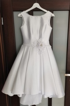 Suknia sukienka ślubna biała krótka 36 38