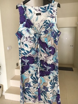 Taifun-Kolorowa sukienka z viskozy  r.42