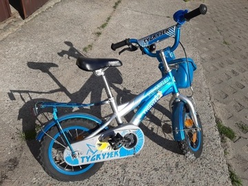 Rower dla dziecka koła 12 niebieski z kółkami