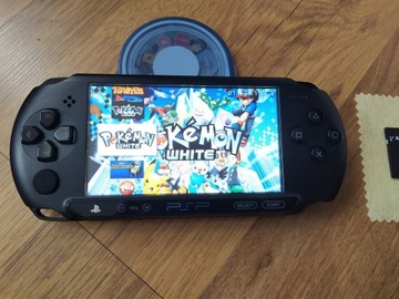 Sony PSP STREET+64 GB+USB+ETUI+1000 gier PL menu