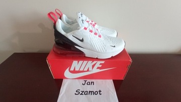 38,5 Buty Nike Air Max 270 White Red 943345-111