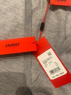 Kardigan sweter męski wełniany Hugo Boss S