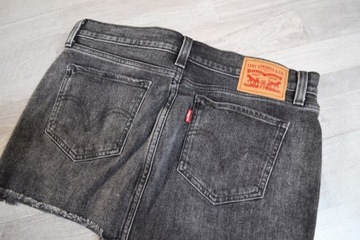 Szara spódniczka jeansowa mini Levi's oldschool M 